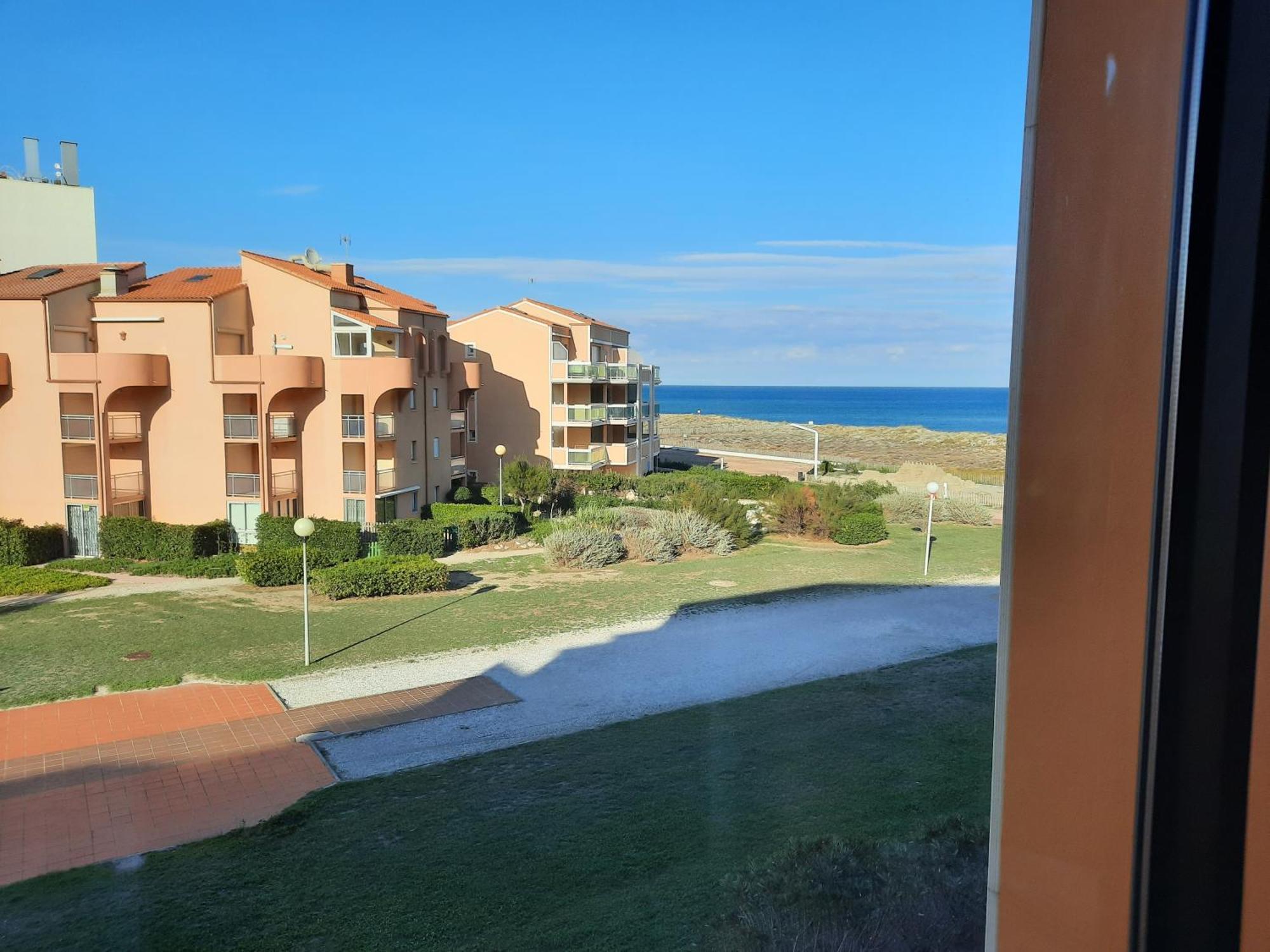 Appartement Vue Mer, Acces Direct Plage, Parking Privatif Le Barcarès Eksteriør billede