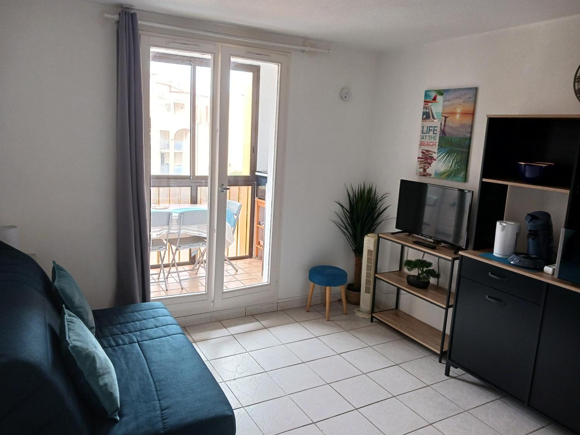 Appartement Vue Mer, Acces Direct Plage, Parking Privatif Le Barcarès Eksteriør billede