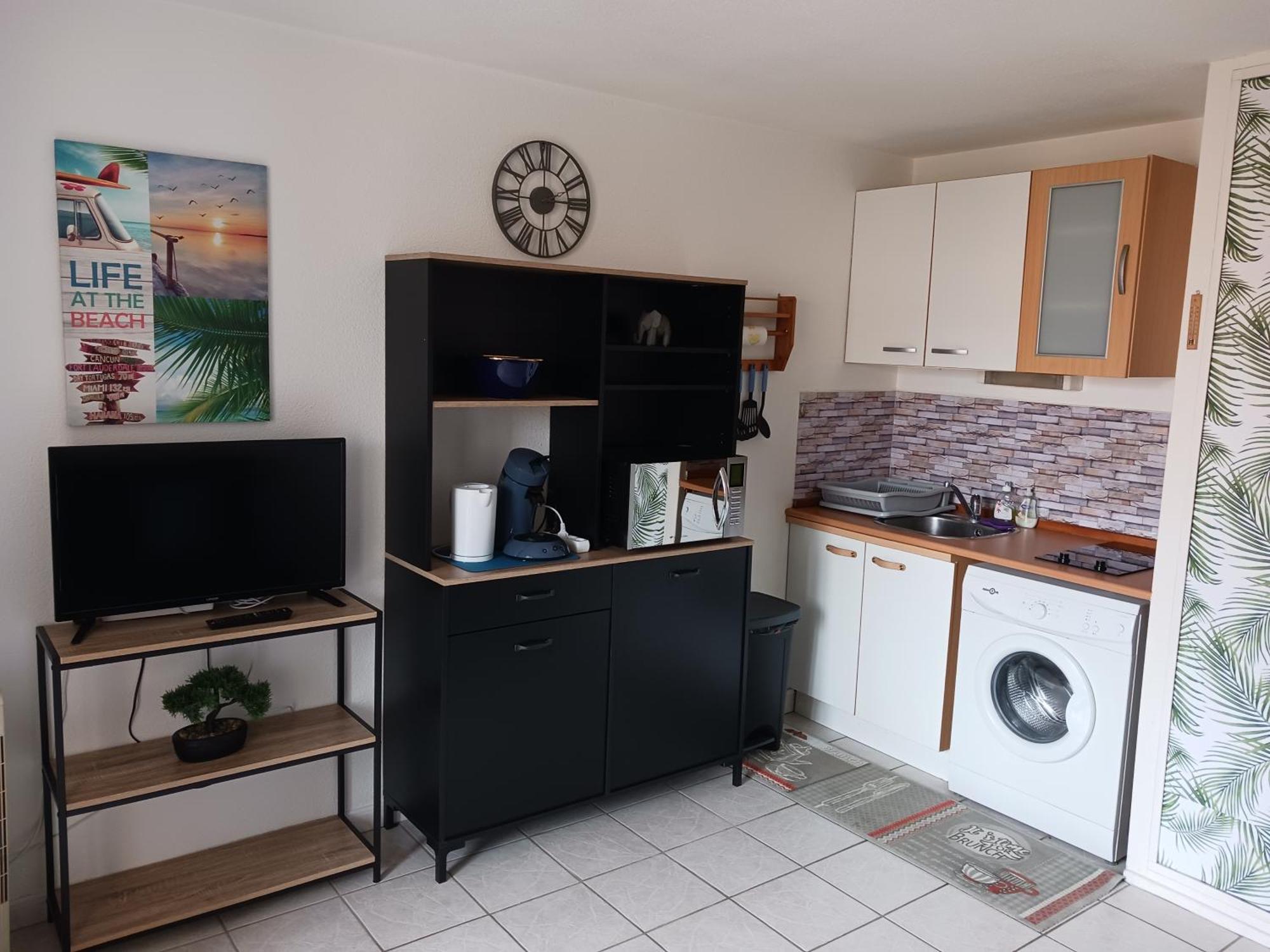 Appartement Vue Mer, Acces Direct Plage, Parking Privatif Le Barcarès Eksteriør billede